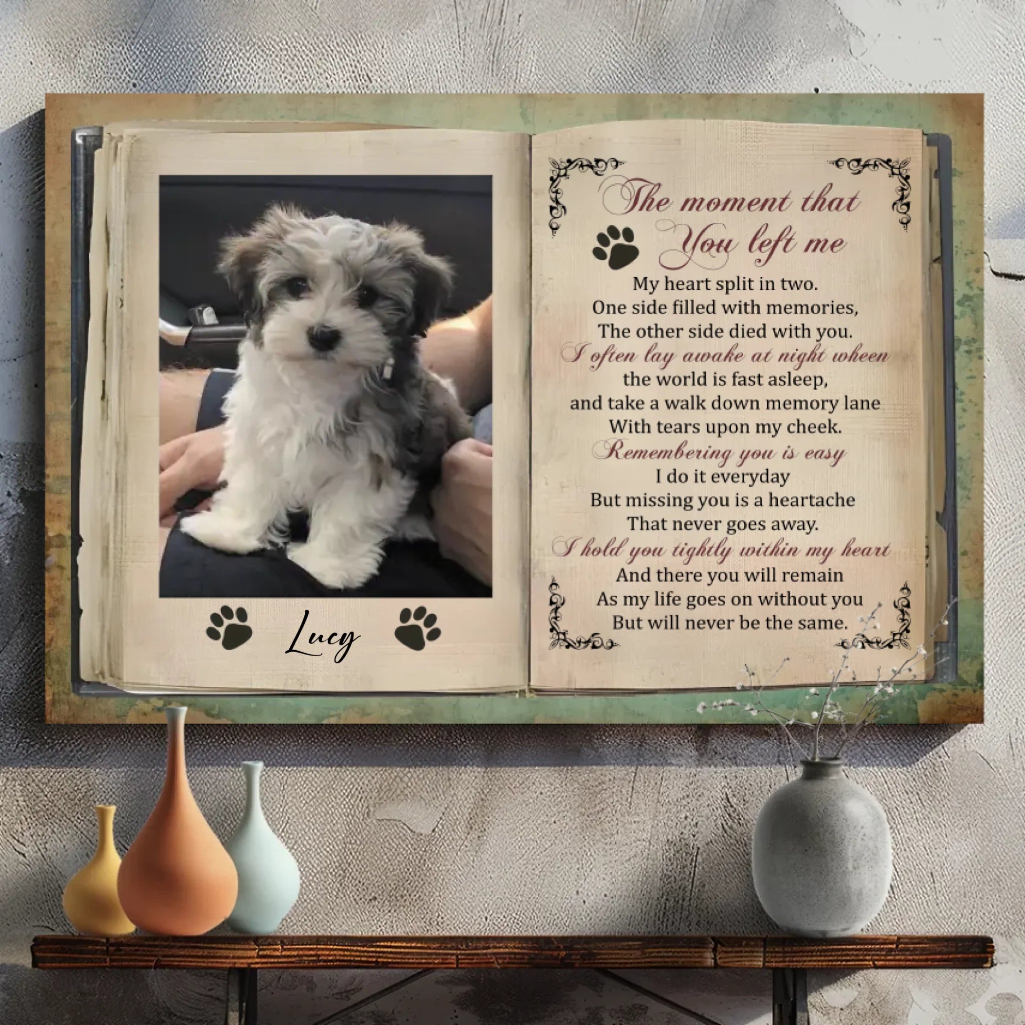 Custom Memorial Canvas – Gone But Not Forgotten - 89Prints