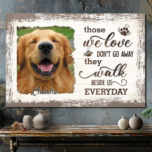 Forever by My Side - Personalized Pet Memorial Canvas At 89Prints