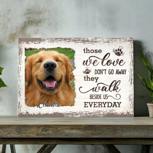 Forever by My Side - Personalized Pet Memorial Canvas At 89Prints