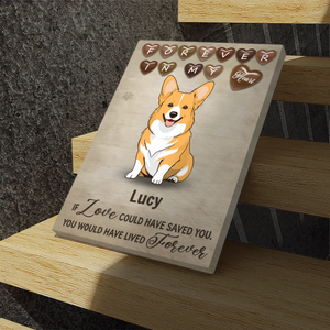 Forever Loved Dog Canvas – Personalized Pet Loss Gift – 89Prints