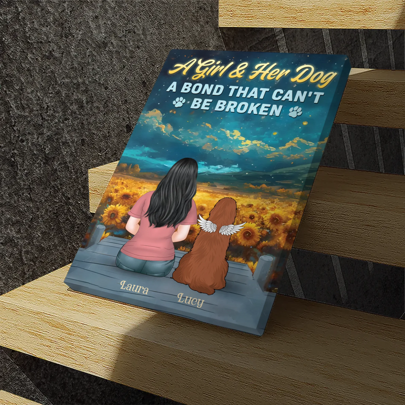 Personalized Dog Lover Canvas – Forever Bond Pet Tribute – 89Prints