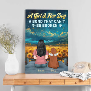 Personalized Dog Lover Canvas – Forever Bond Pet Tribute – 89Prints