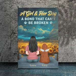 Personalized Dog Lover Canvas – Forever Bond Pet Tribute – 89Prints