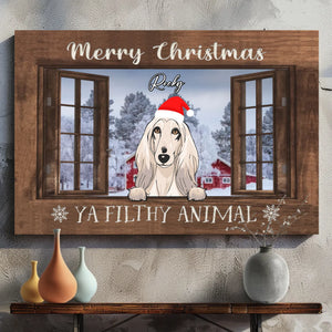 Custom Christmas Pet Canvas – Personalized Dog Lover Gift – 89Prints