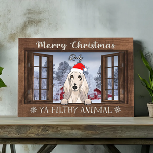 Custom Christmas Pet Canvas – Personalized Dog Lover Gift – 89Prints