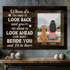 Forever Beside You Dog Canvas – Custom Pet Loss Tribute – 89Prints