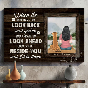 Forever Beside You Dog Canvas – Custom Pet Loss Tribute – 89Prints