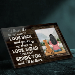 Forever Beside You Dog Canvas – Custom Pet Loss Tribute – 89Prints