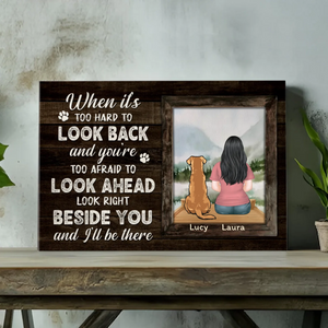 Forever Beside You Dog Canvas – Custom Pet Loss Tribute – 89Prints