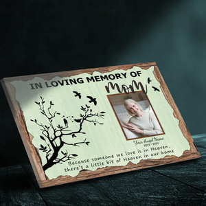 Custom Memorial Canvas Your Mom's Photo At 89Prints - Forever Smile