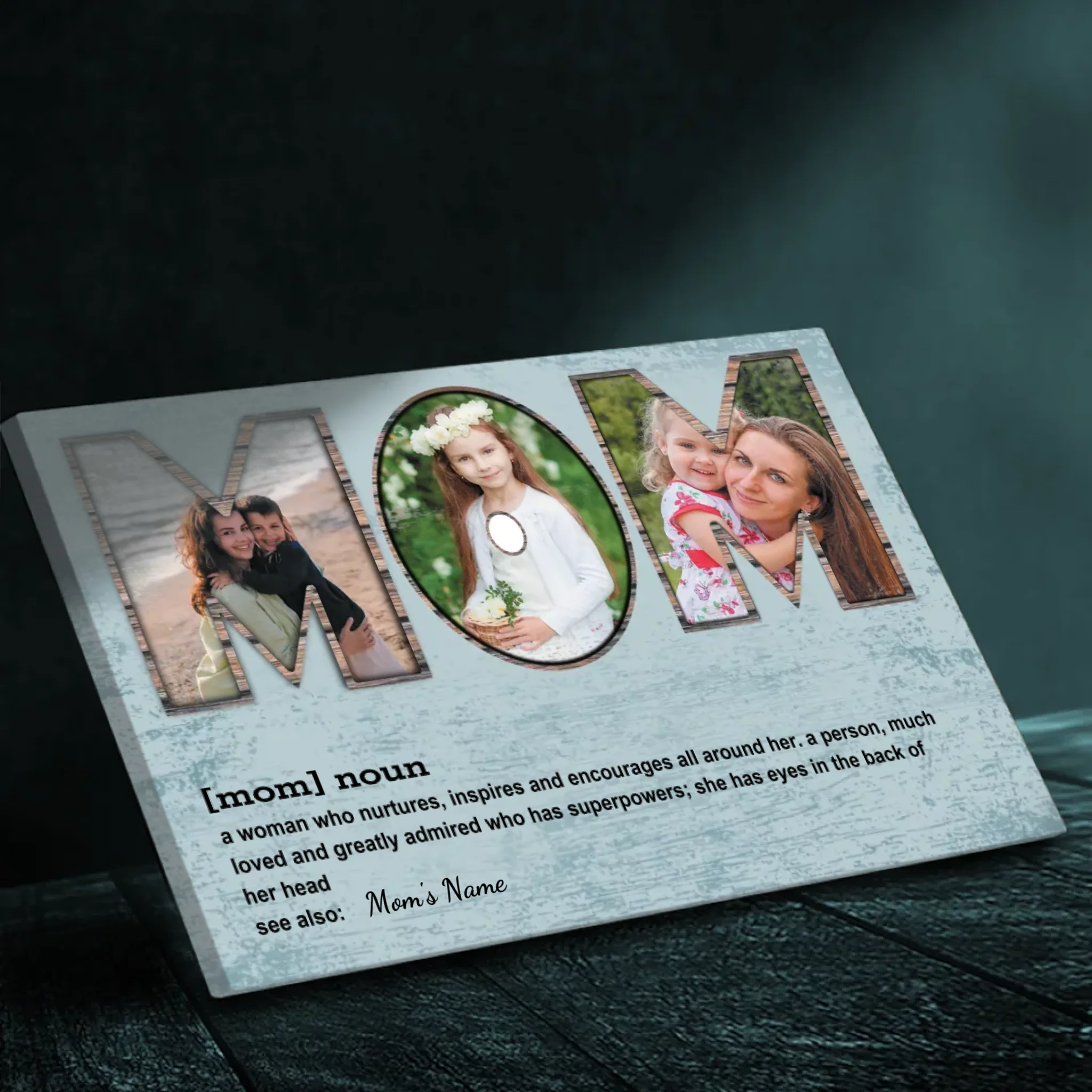 Timeless Memorial Personalized Canvas Painting: Window To Memory