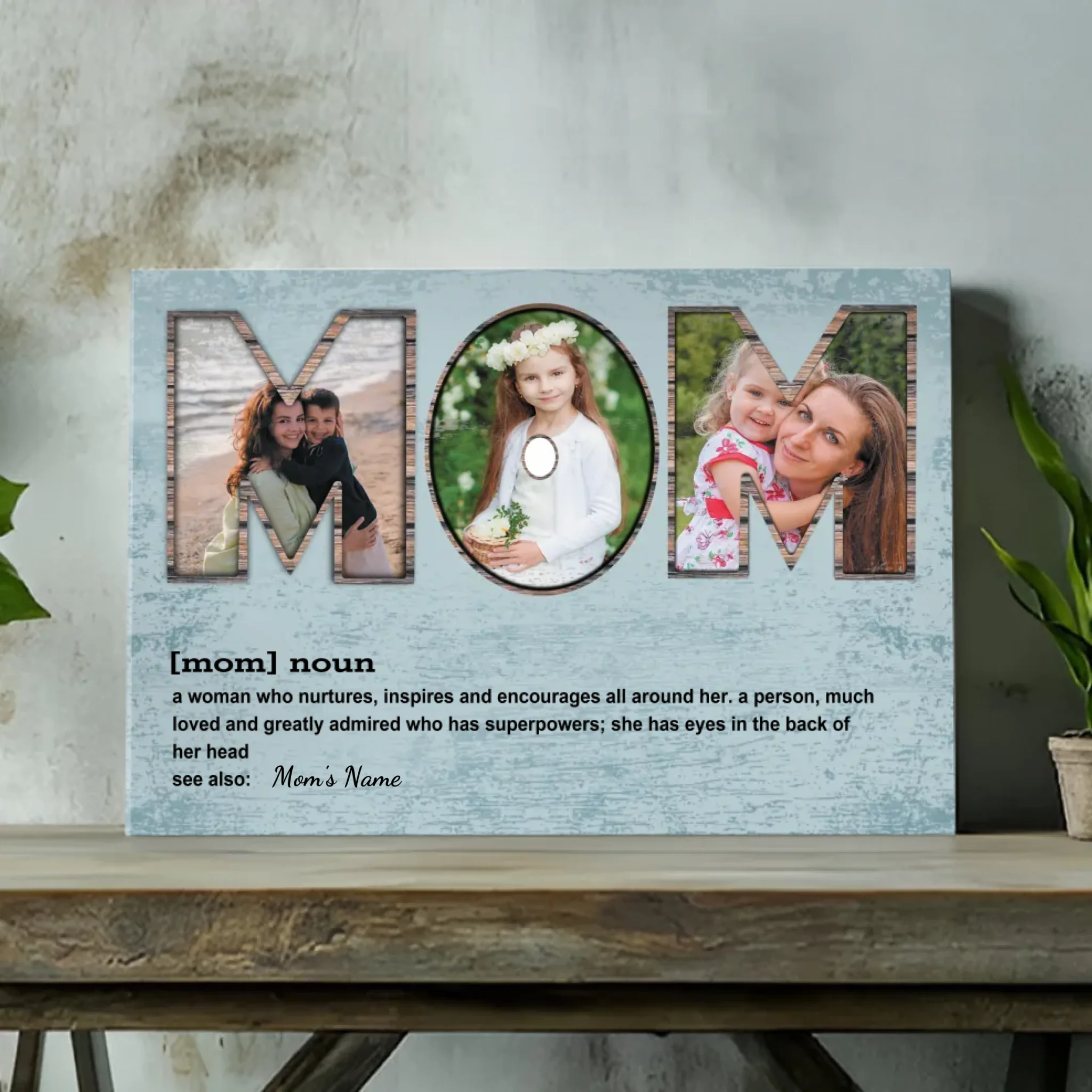 Timeless Memorial Personalized Canvas Painting: Window To Memory