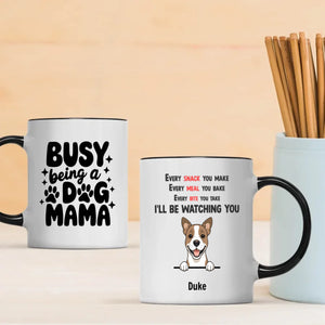 Custom Dog Mama Mug – “Busy Being a Dog Mama” Personalized Pet Lover Gift - 89Prints
