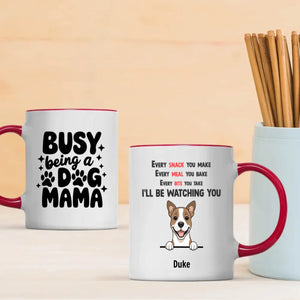 Custom Dog Mama Mug – “Busy Being a Dog Mama” Personalized Pet Lover Gift - 89Prints