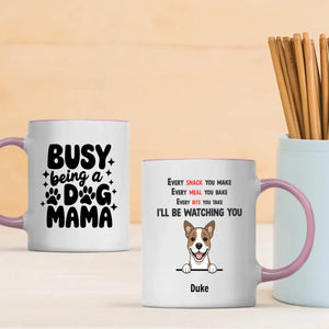 Custom Dog Mama Mug – “Busy Being a Dog Mama” Personalized Pet Lover Gift - 89Prints