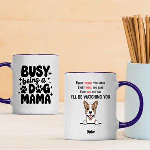 Custom Dog Mama Mug – “Busy Being a Dog Mama” Personalized Pet Lover Gift - 89Prints