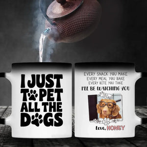 Personalized Dog Mug – Funny “I Just Want to Pet All the Dogs” Gift for Pet Lovers - 89Prints