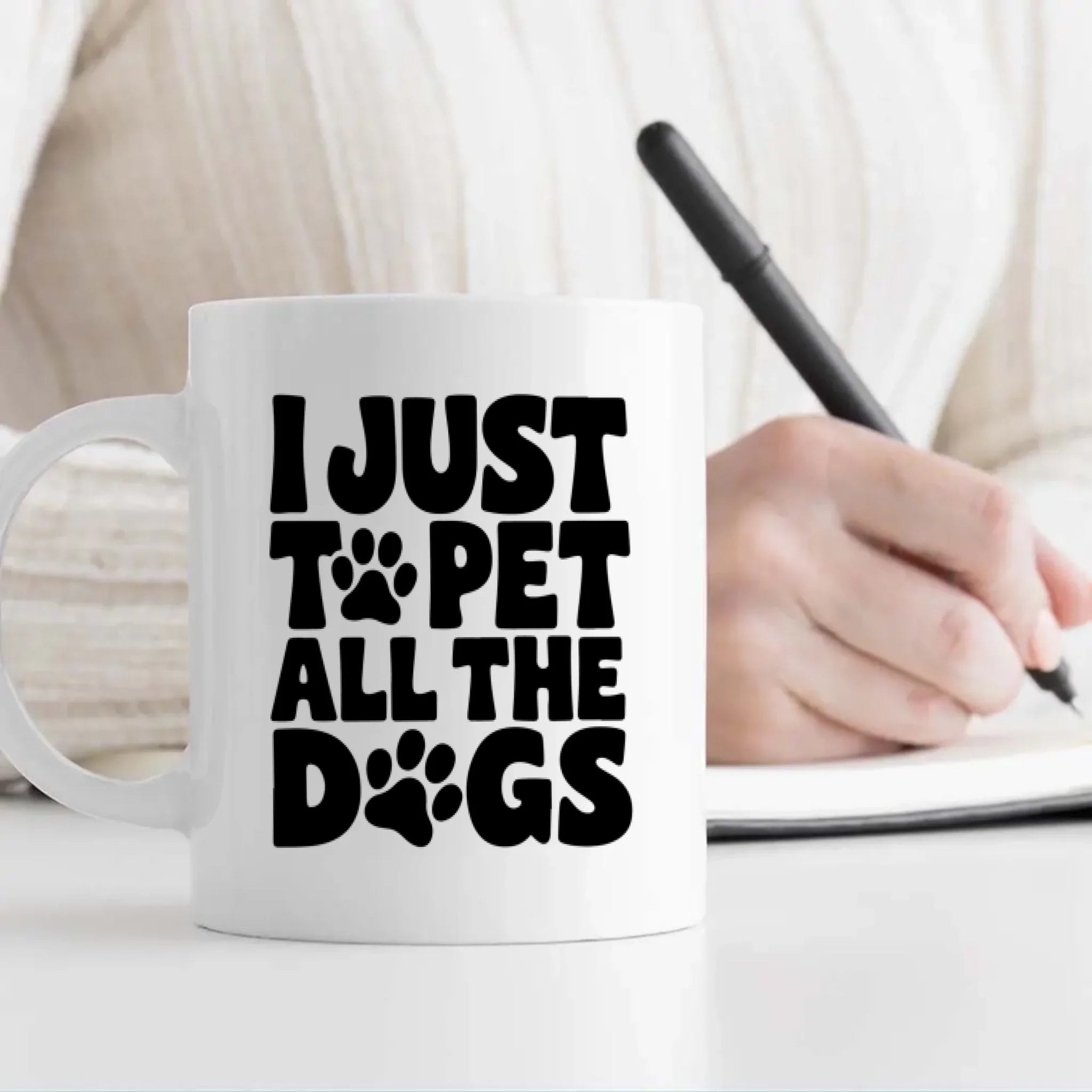 Personalized Dog Mug – Funny “I Just Want to Pet All the Dogs” Gift for Pet Lovers - 89Prints