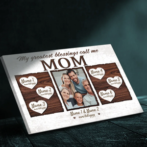 Personalized Family Canvas Painting: Mom is Everything | 89Prints