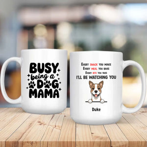 Custom Dog Mama Mug – “Busy Being a Dog Mama” Personalized Pet Lover Gift - 89Prints