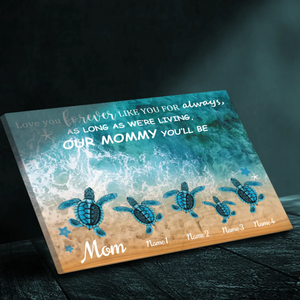 Personalized Turtle Ocean Canvas: Mother's Day Special | 89Prints