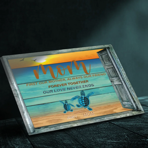 Custom Turtle Canvas Wall Art - Mother's Love Like the Ocean