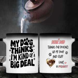Custom Dog Mug – Dear Dad Thanks for Picking Up My Poop – Funny Personalized Gift - 89Prints