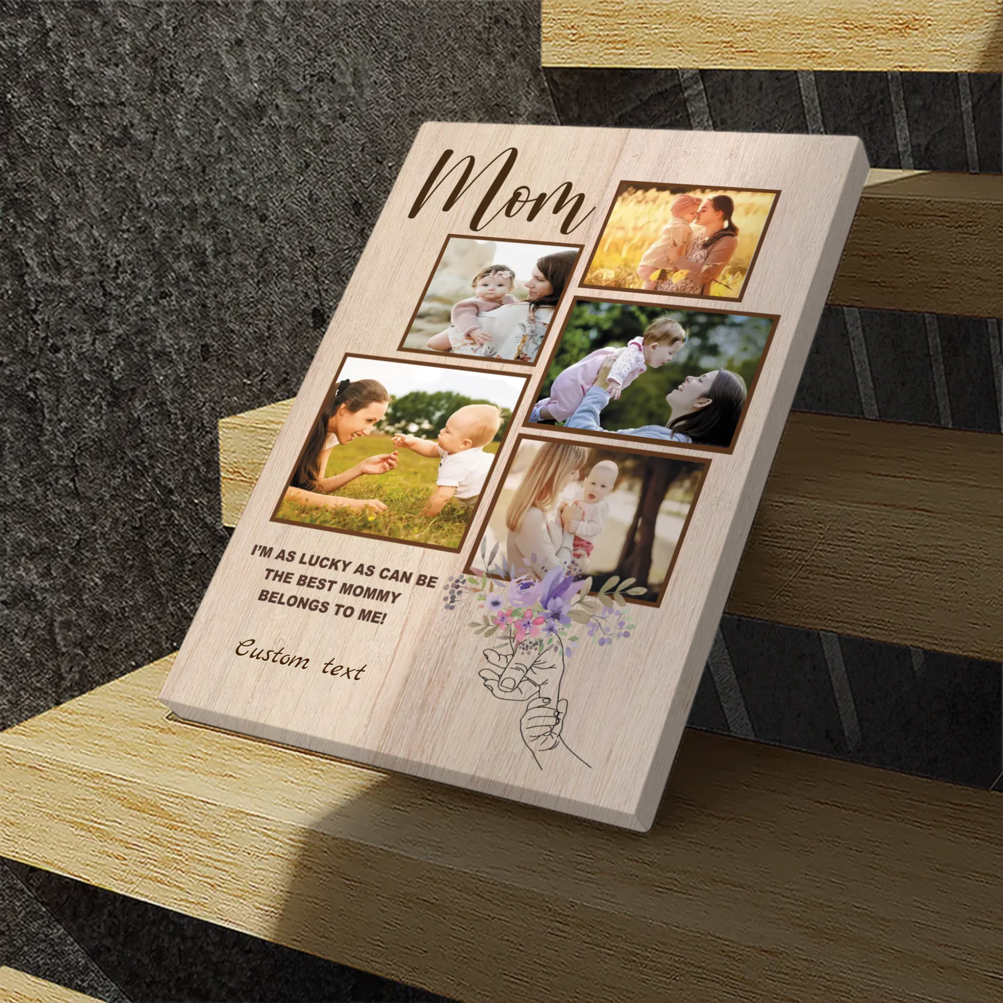 Luckiest Child: Personalized Canvas Prints for Mom at 89Prints