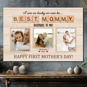 Life's Most Precious Moments: Personalized Mom Canvas Painting At 89Prints