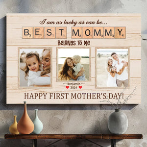 Life's Most Precious Moments: Personalized Mom Canvas Painting At 89Prints