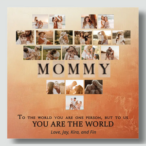Custom Canvas: Send a Big Heart Remembering a Mother's Great Love