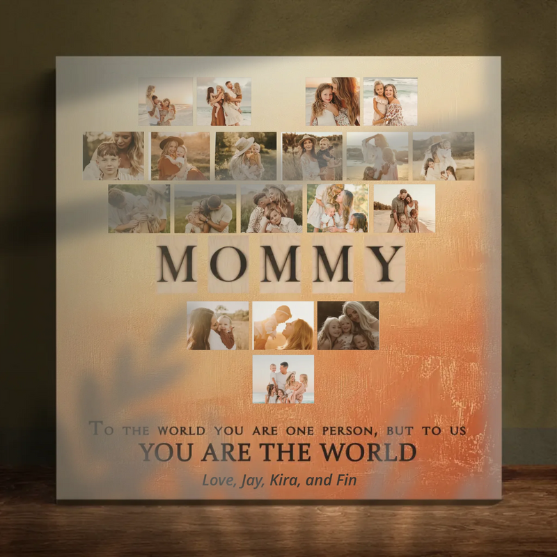 Custom Canvas: Send a Big Heart Remembering a Mother's Great Love