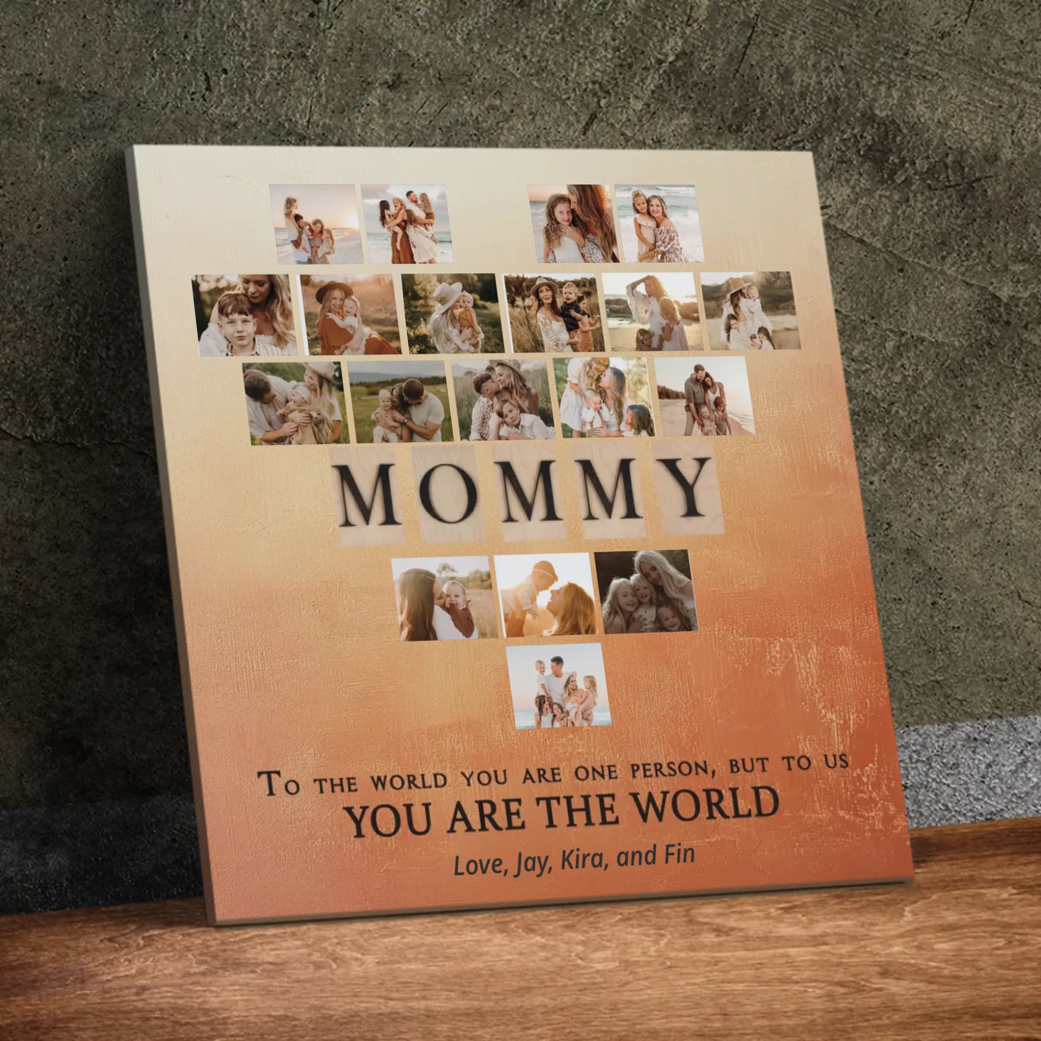 Custom Canvas: Send a Big Heart Remembering a Mother's Great Love