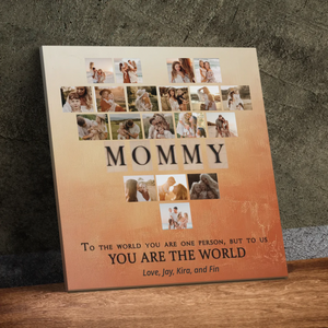 Custom Canvas: Send a Big Heart Remembering a Mother's Great Love