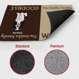 Personalized Family Doormat – Welcome & Goodbye Custom Pet Mat - 89Prints