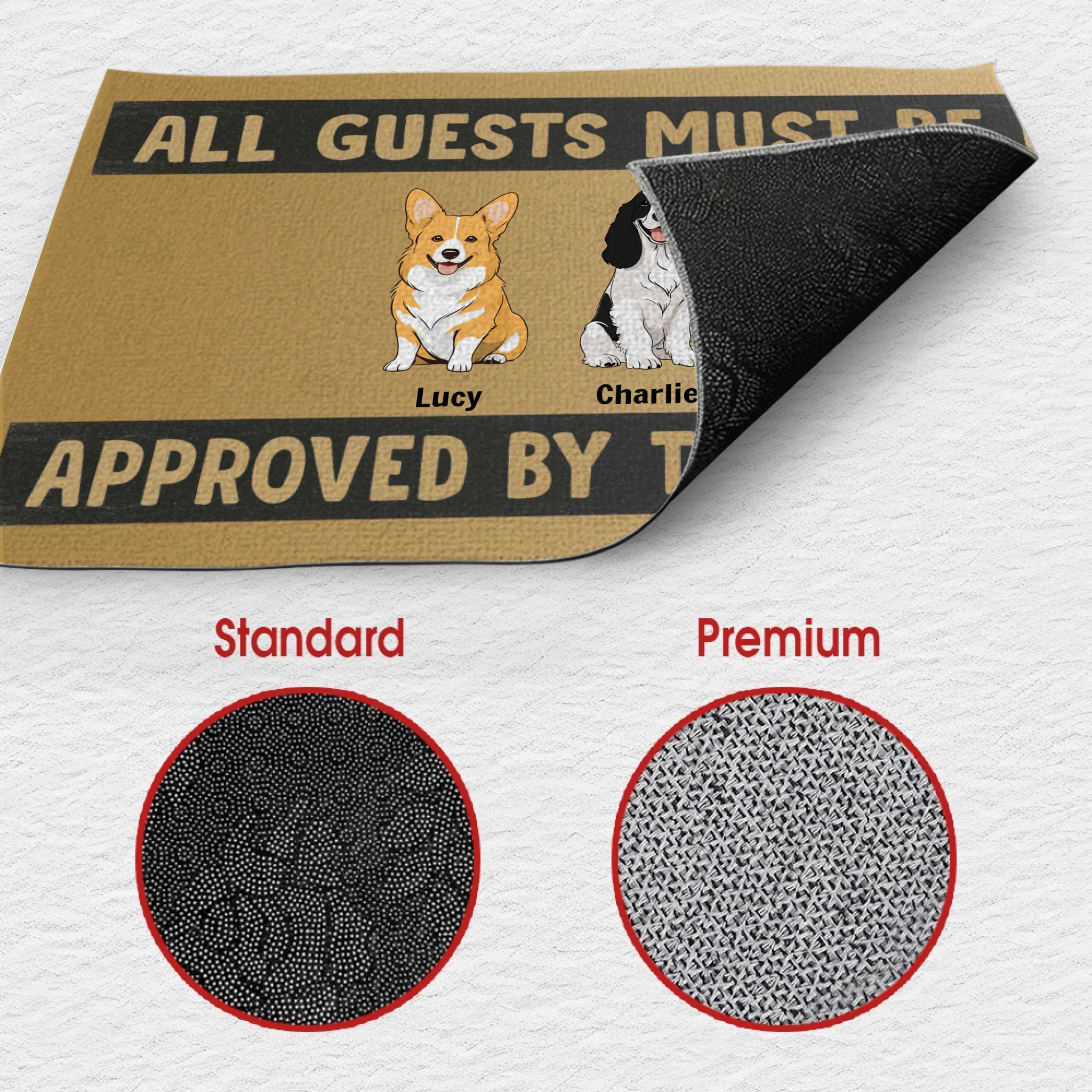 Custom Dog Doormat – Perfect Funny Gift for Pet Owners - 89Prints