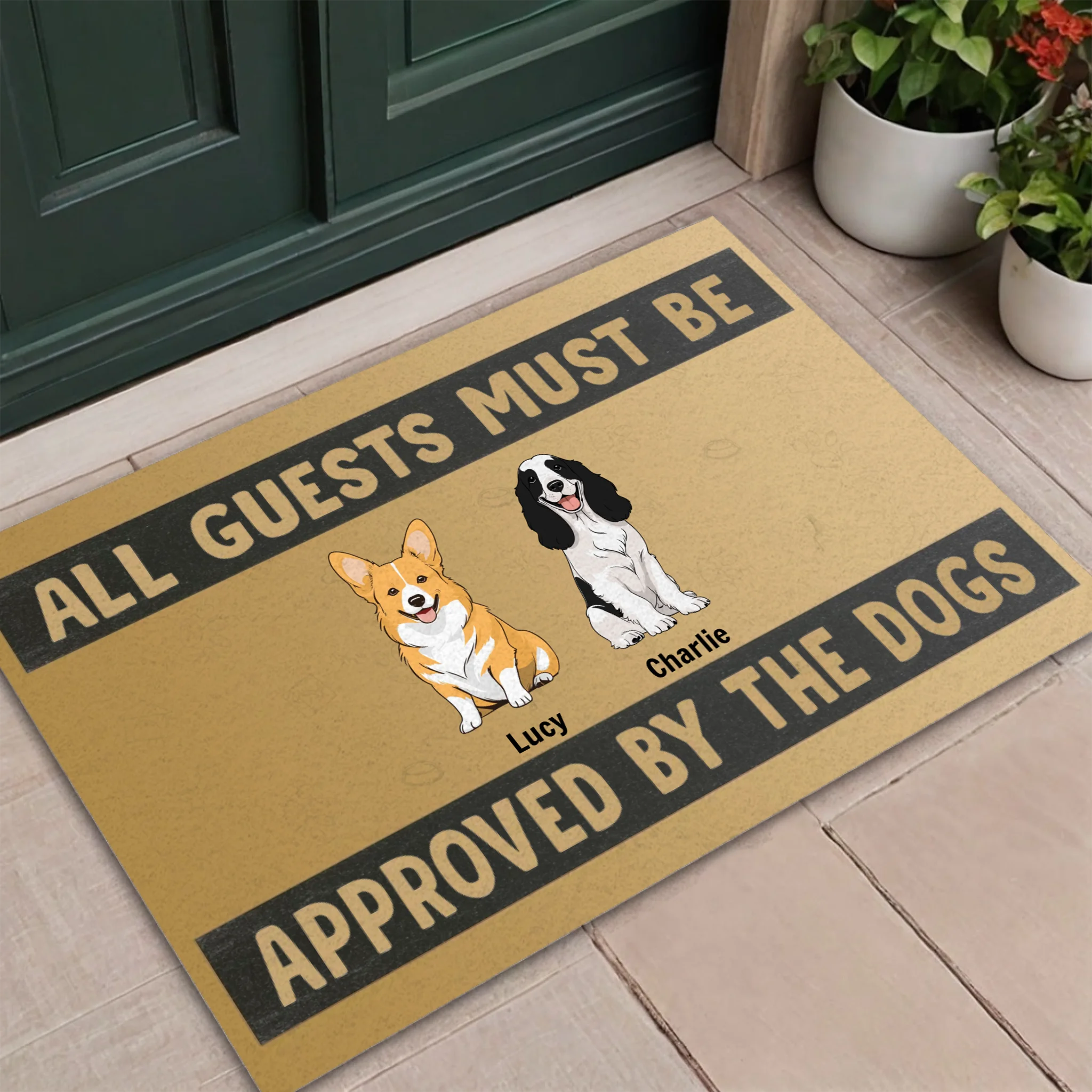 Custom Dog Doormat – Perfect Funny Gift for Pet Owners - 89Prints