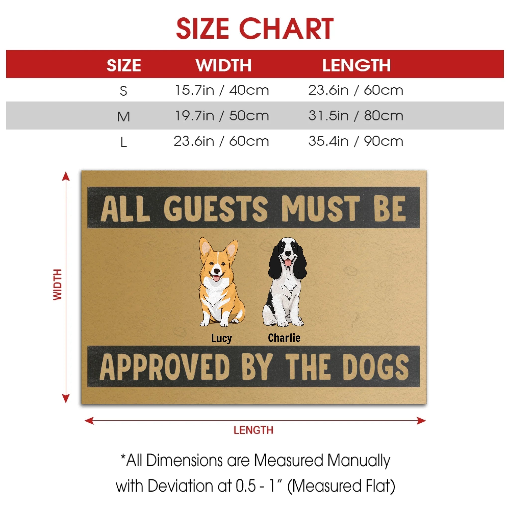 Custom Dog Doormat – Perfect Funny Gift for Pet Owners - 89Prints