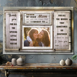 Canvas Painting Thank You For Everything You Have Done | 89Prints