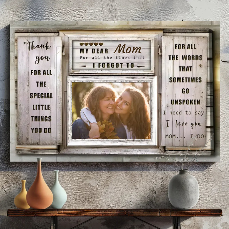 Canvas Painting Thank You For Everything You Have Done | 89Prints