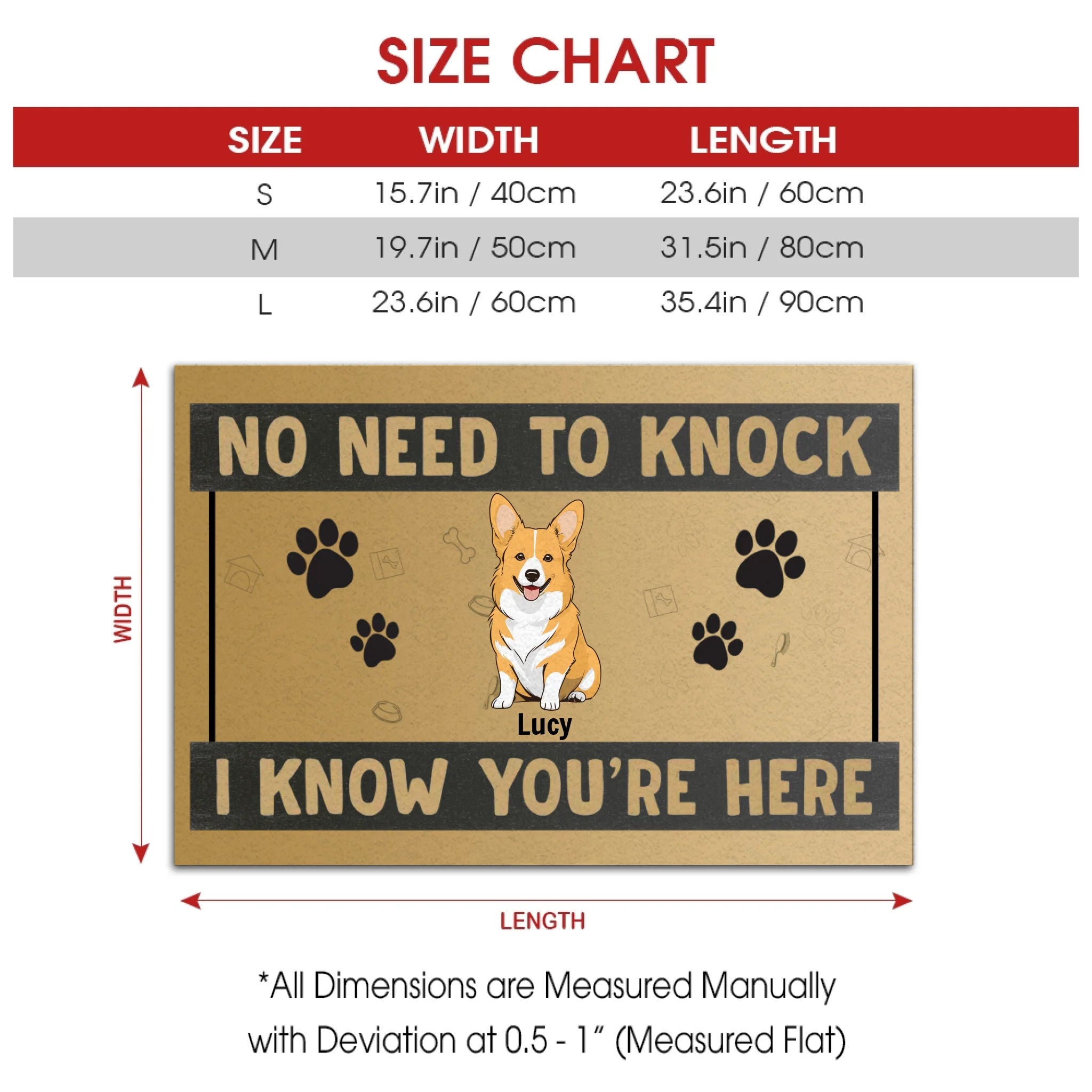 Personalized Dog Doormat – No Need to Knock! - 89Prints
