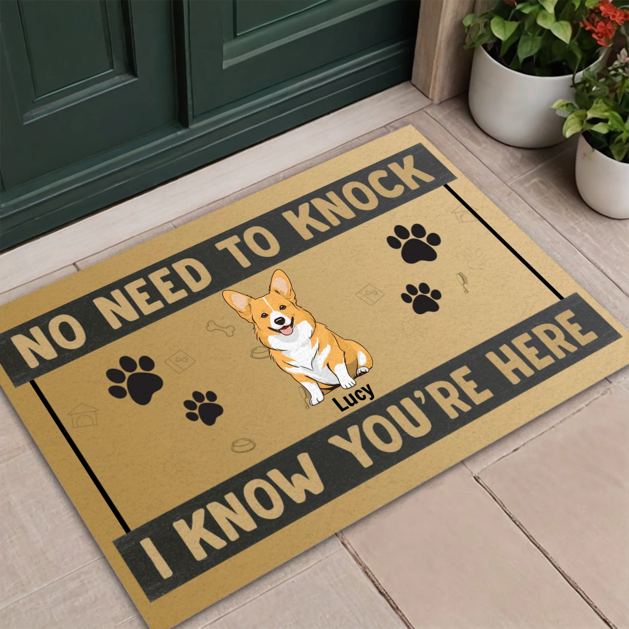 Personalized Dog Doormat – No Need to Knock! - 89Prints