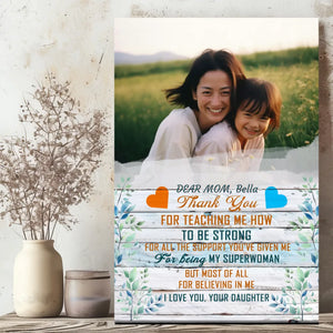 A Heartfelt Thank You: Personalized Canvas for Mom | 89Prints