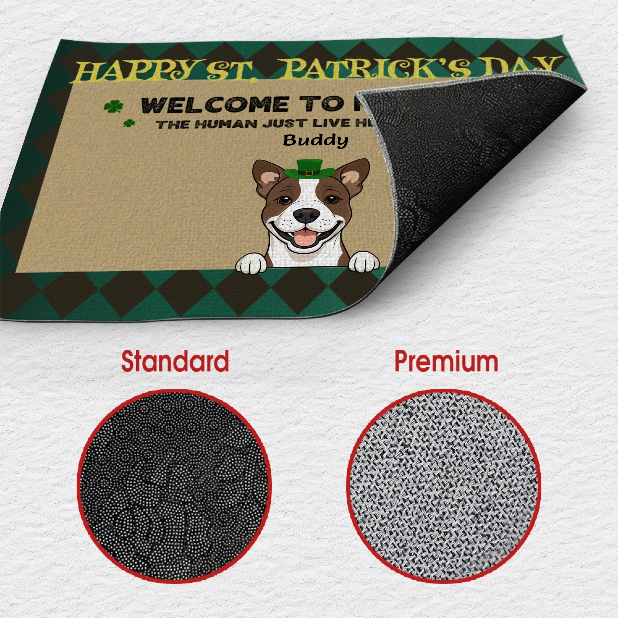 Happy St. Patrick’s Day – Simple & Stylish Welcome Mat - 89Prints