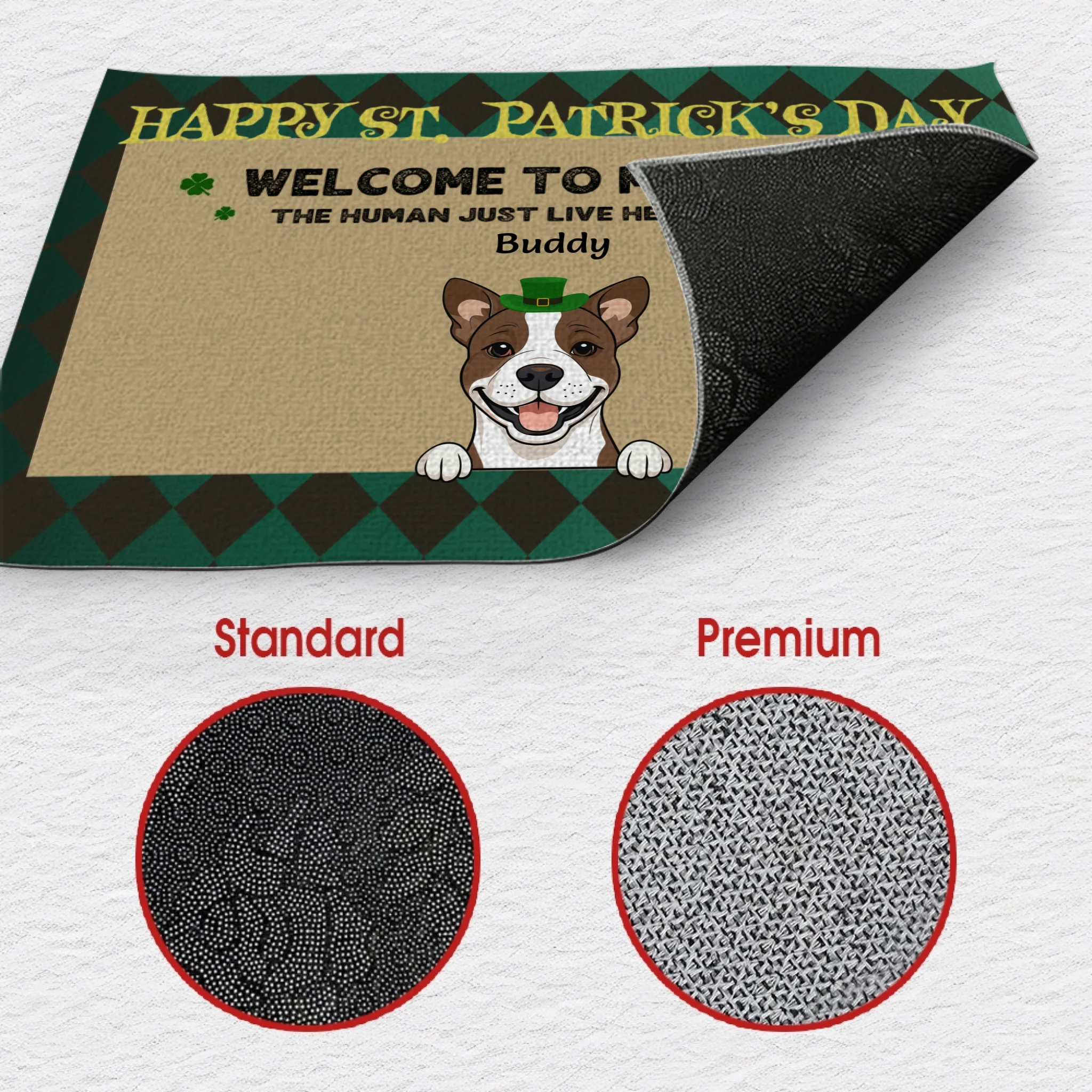 Happy St. Patrick’s Day – Simple & Stylish Welcome Mat - 89Prints