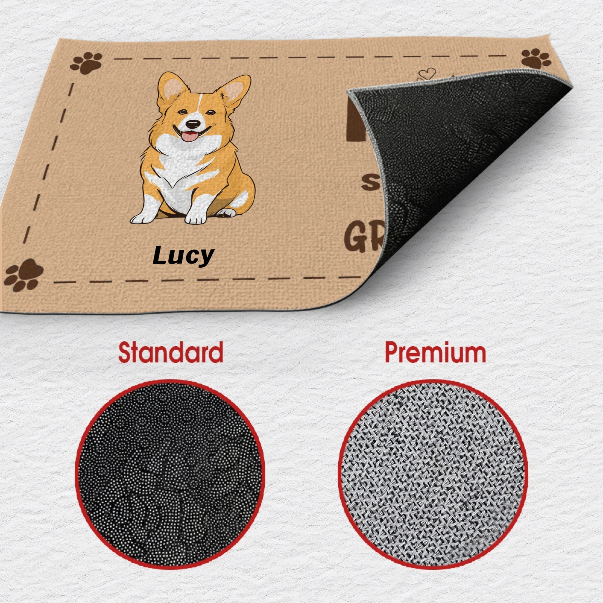 Dog Lover Doormat – Home Is Where Someone Runs to Greet You - 89Prints