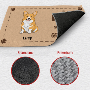 Dog Lover Doormat – Home Is Where Someone Runs to Greet You - 89Prints