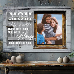 Personalized Photo Canvas: The One Who Always Thinks of You Is Your Mom