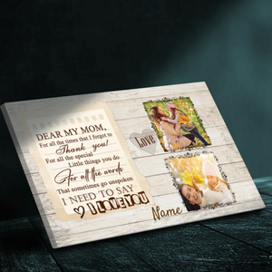 Custom Canvas Mom Photo at 89Prints: Masterpiece of My Life