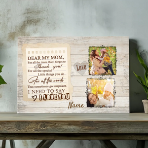 Custom Canvas Mom Photo at 89Prints: Masterpiece of My Life